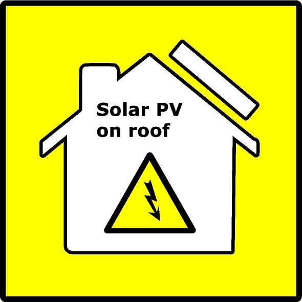 Solar PV on Roof Yellow