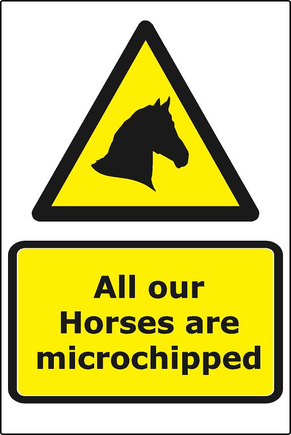 All our Horses are Microchipped