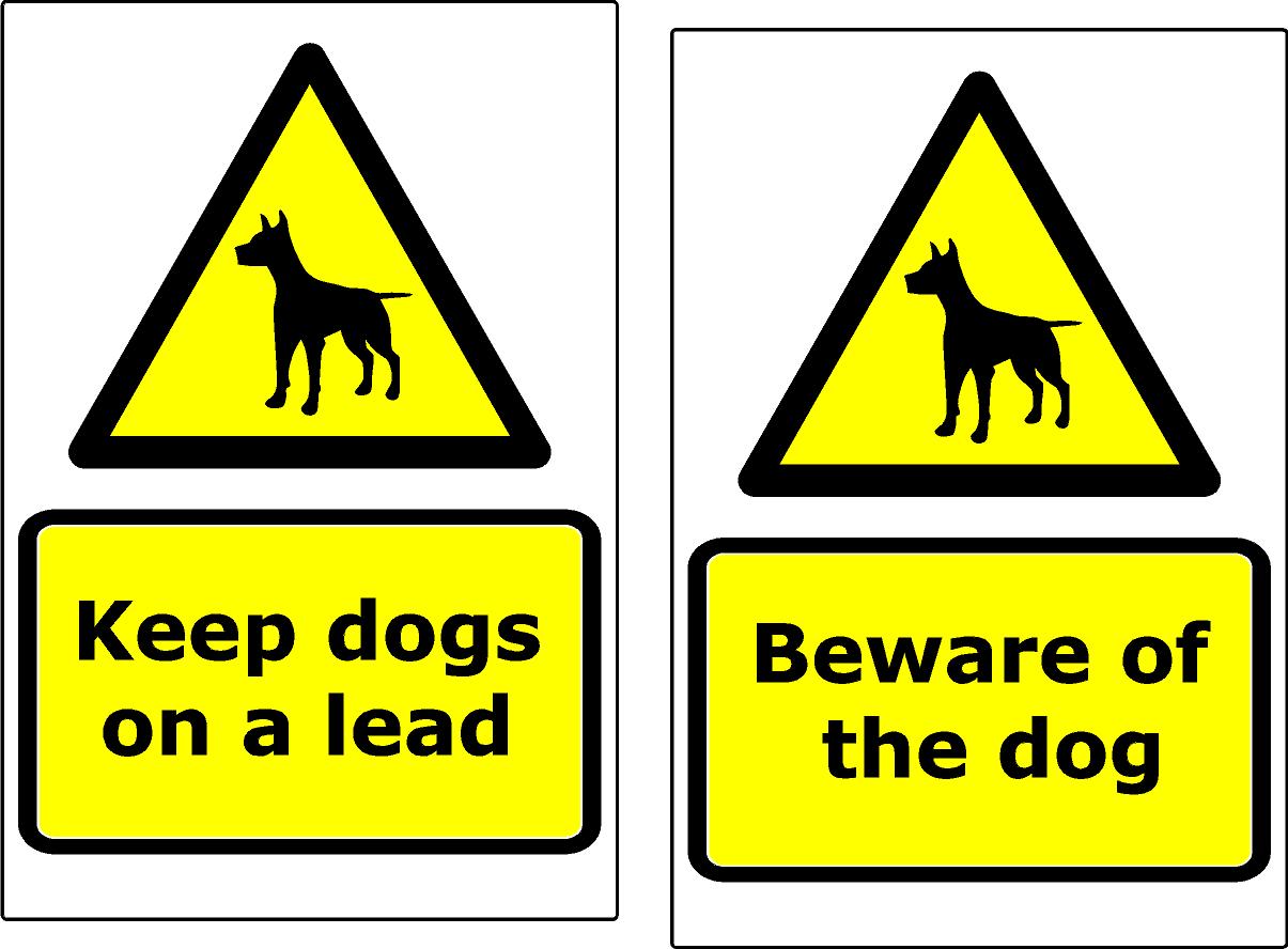 Racing Yard pack of 41 Self-Adhesive Vinyl Safety Signs