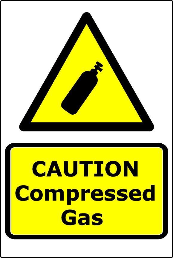 Caution Compressed Gas