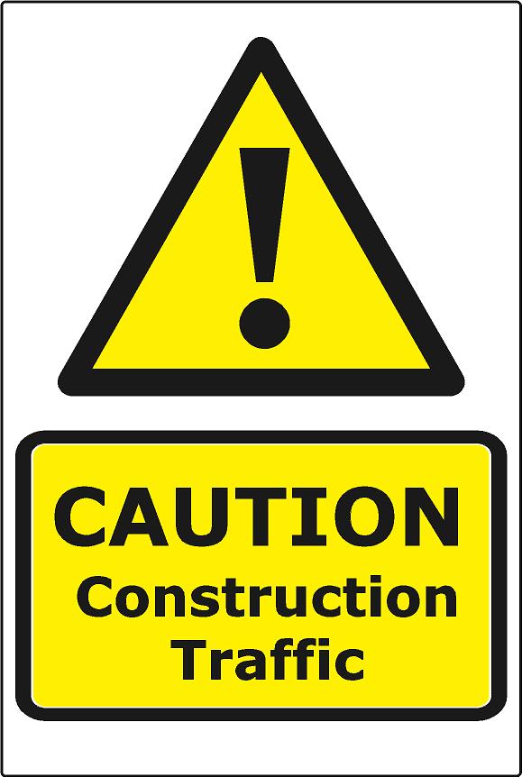 Caution Construction Traffic