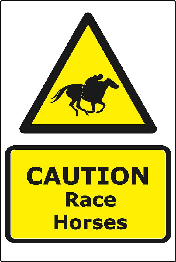Caution Racehorses
