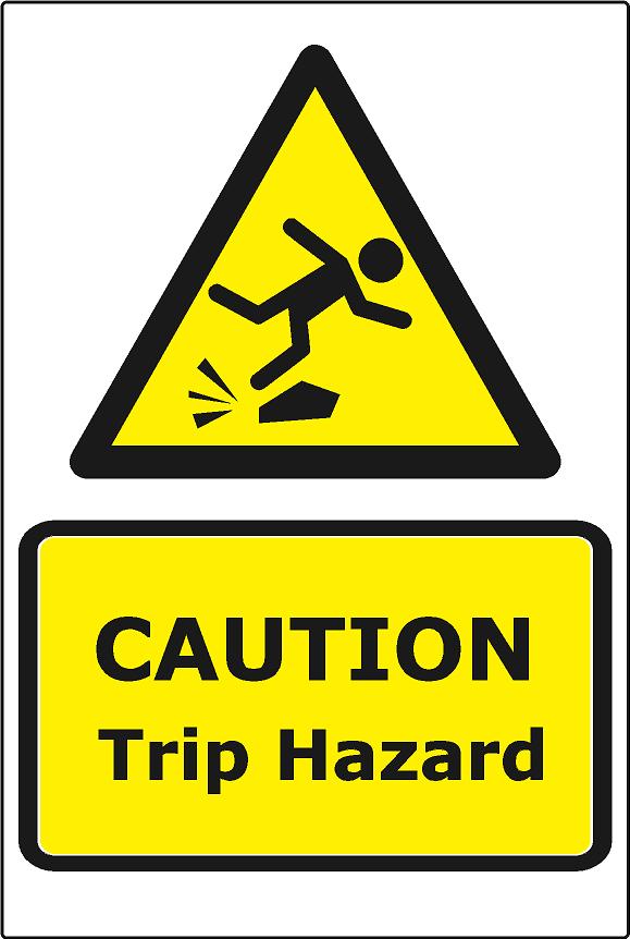 Caution Trip Hazard