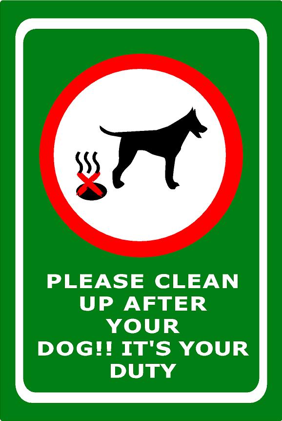 Clean up after your Dog (Green)