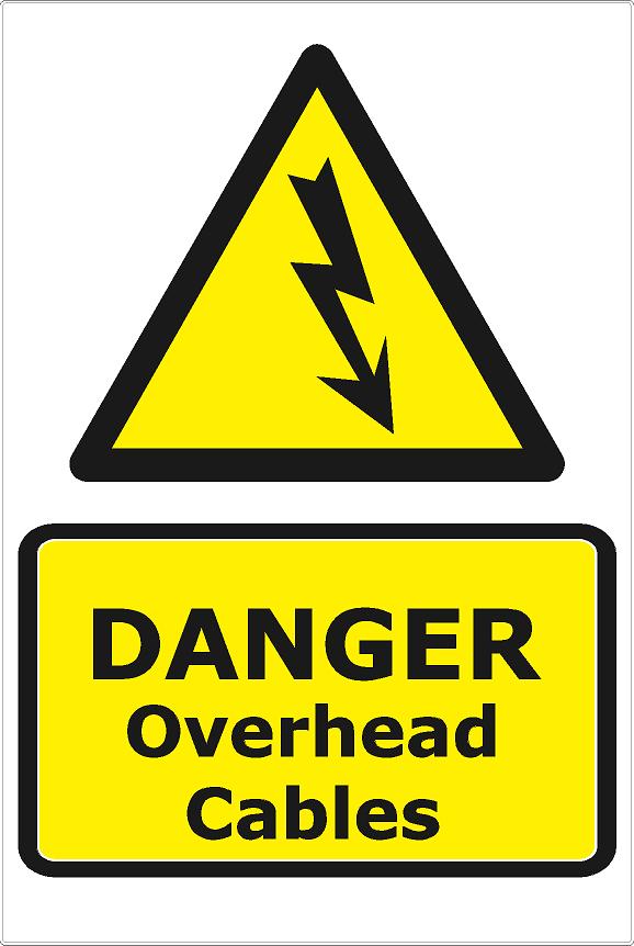 Danger Overhead Cables