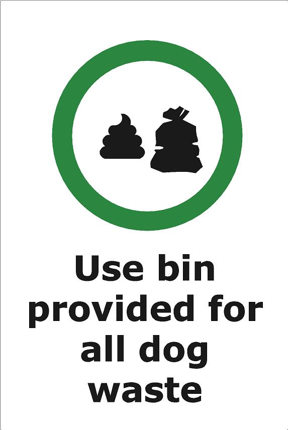 Use Bin Provided for All Dog Waste