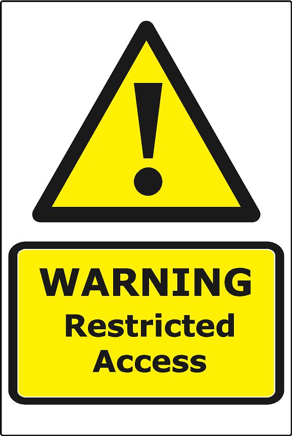 Warning Restricted Access
