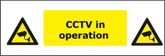 CCTV in Operation Self-Adhesive Vinyl Sign