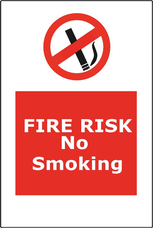 Fire Risk No Smoking