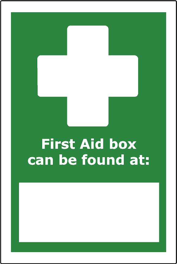 First Aid Box can be found at..