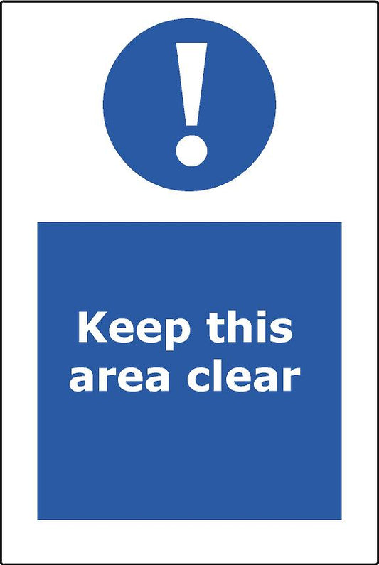 Keep this area clear