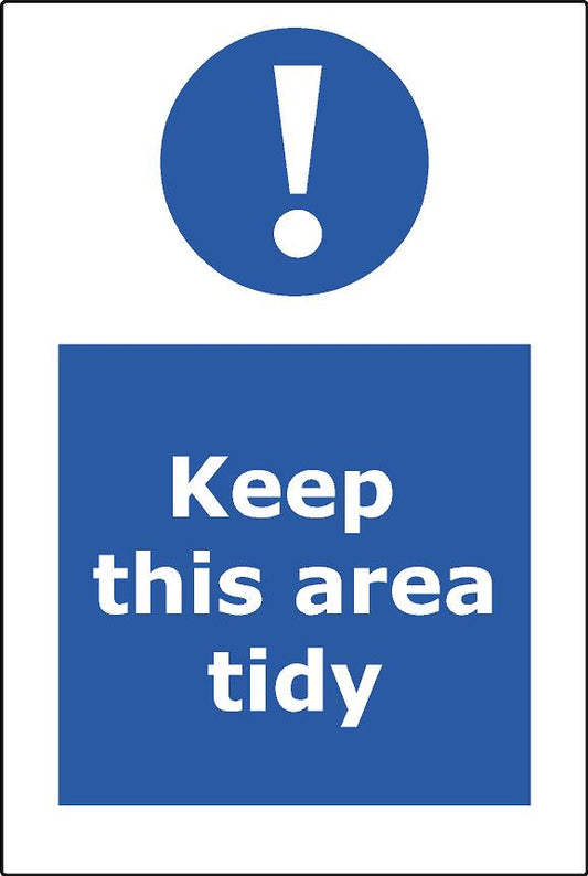 Keep this area tidy