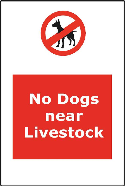 No Dogs near Livestock