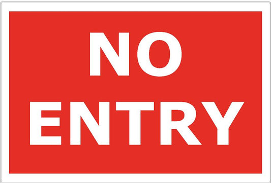 No Entry box