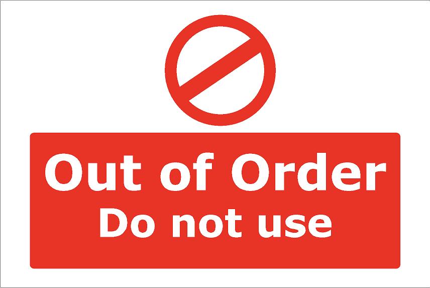 Out of Order Do Not Use