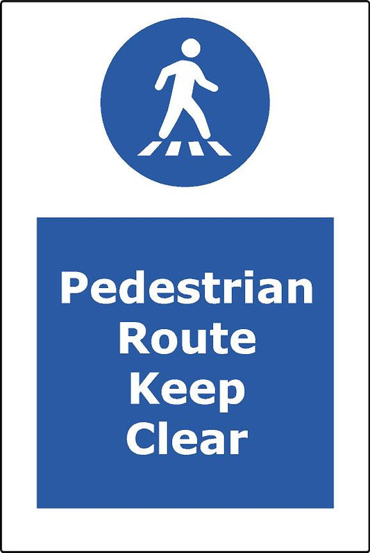 Pedestrian Route Keep Clear