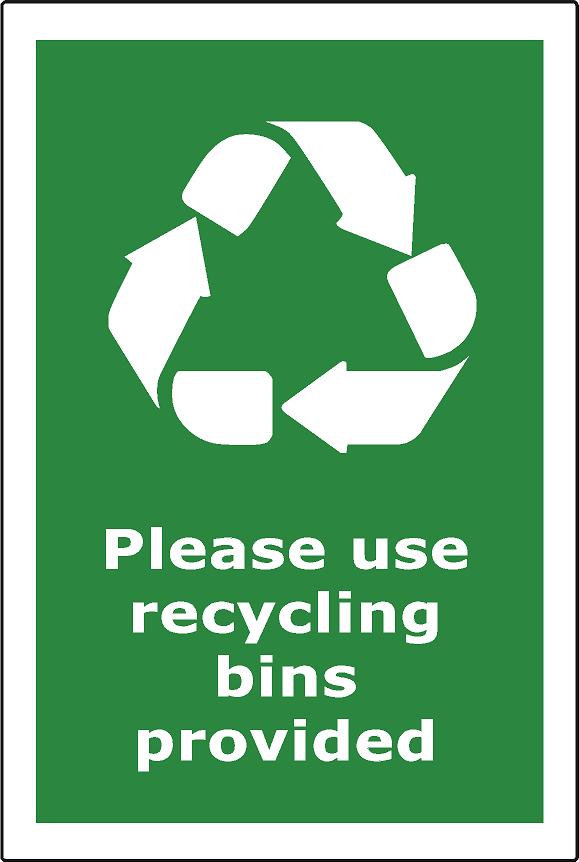 Please Use Recycling Bins Provided