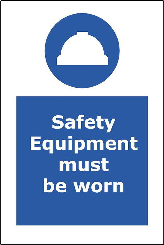 Safety Equipment must be worn