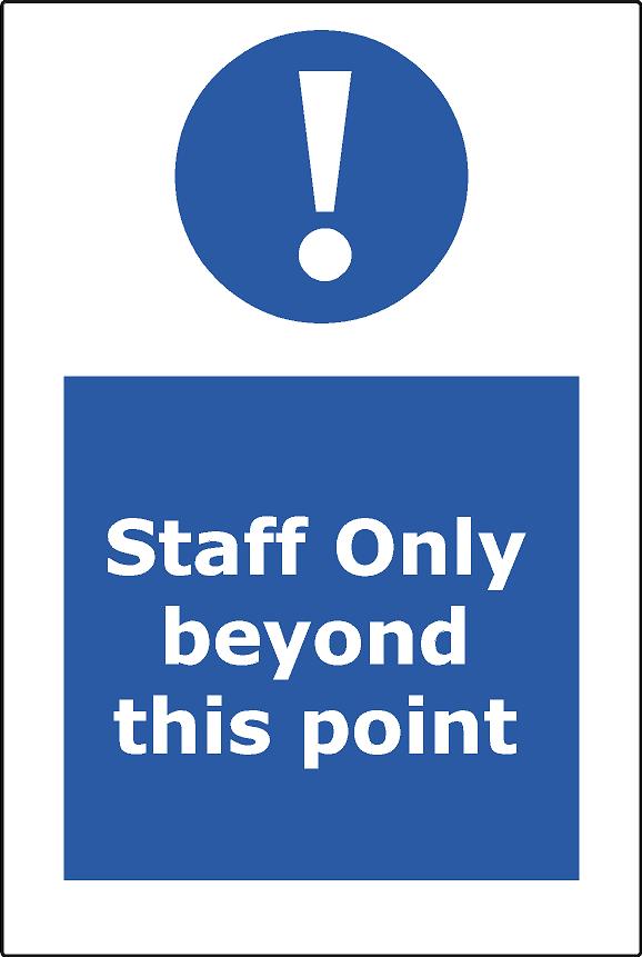 Staff Only beyond this point