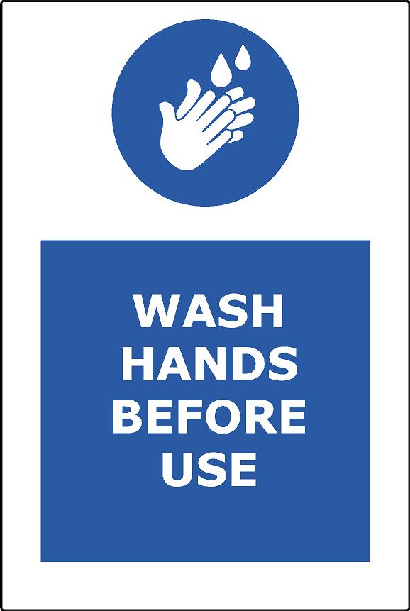 Wash Hands Before Use